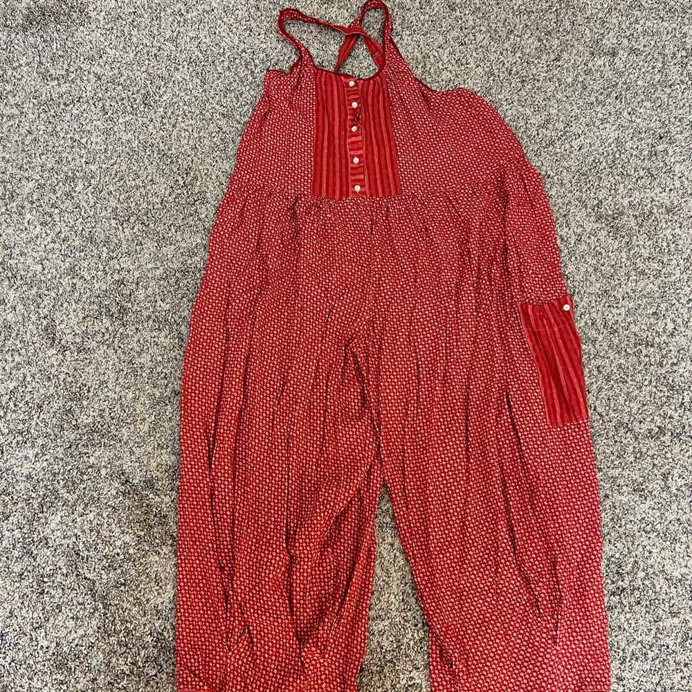 Red Polka Dot Jumpsuit